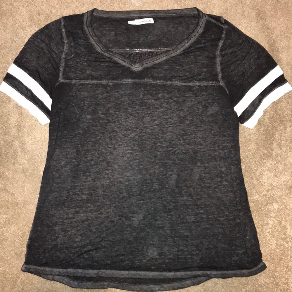 Maurices Short Sleeve Baseball Tee Plus 1X